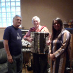Steve in a recording studio providing Session music for a bollywood track 